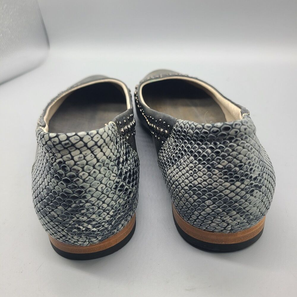 Freebird Blossom Studded Leather Sz 9 Ballet Flats Gray Shoes New/ Defect - Picture 6 of 11